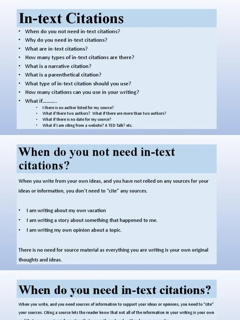 In Text Citations PDF Citation Bracket