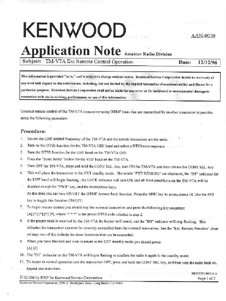 Remote Control | PDF