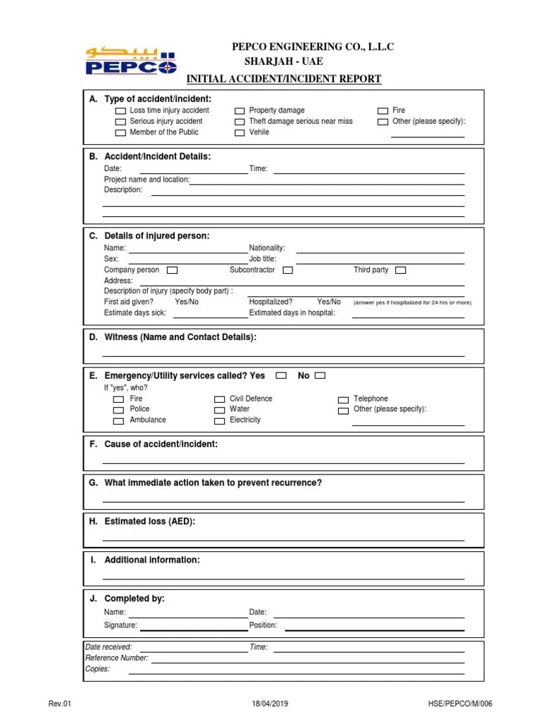 InitialAccident Report 2.8 PDF