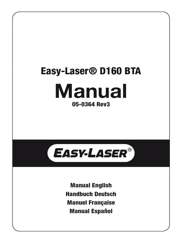 Easy Laser Manual PDF Belt (Mechanical)