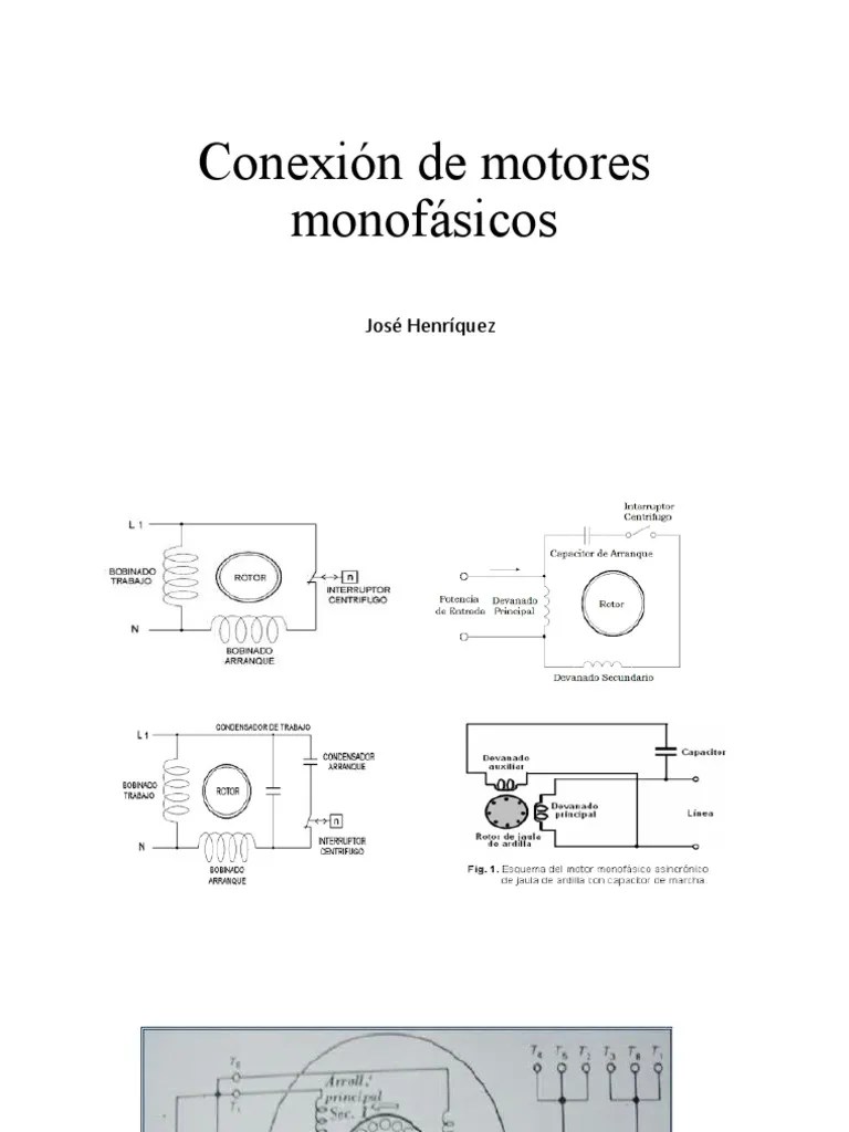 Conexión de Motores Eléctricos Monofásicos... | PDF
