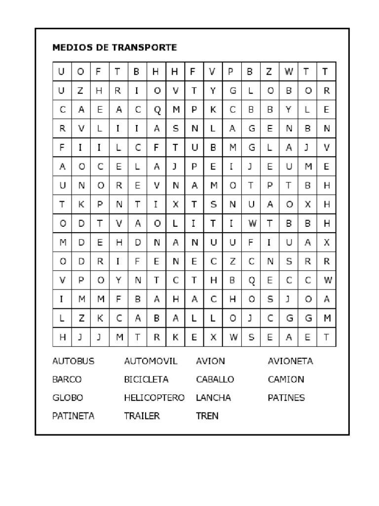 EspaÃ±ol Sopa de letras temÃ¡ticas
