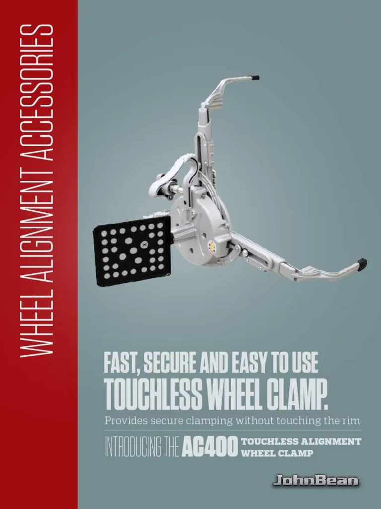 Touchless Alignment Wheel Clamp John Bean AC400 PDF Tire Wheel