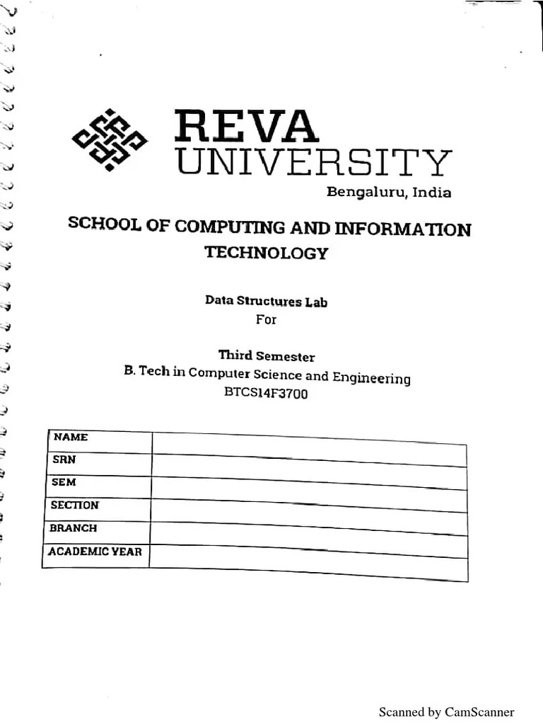 Data Structure LAB MANUAL PDF
