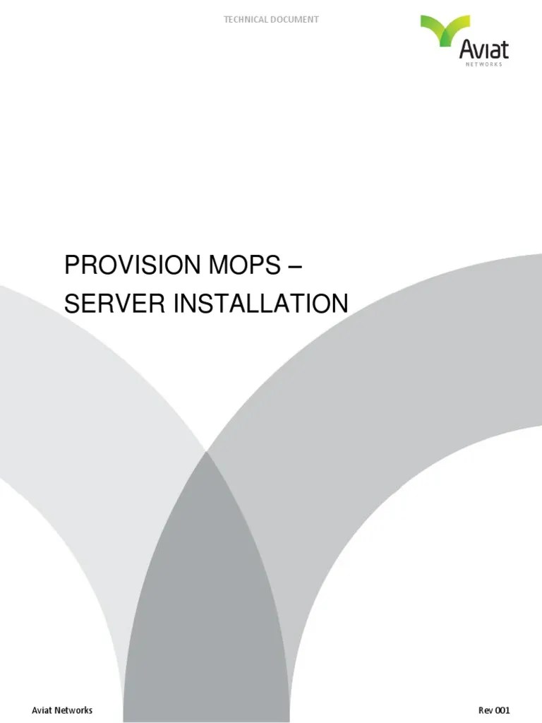 Provision MOPS Server Installation PDF File Transfer Protocol