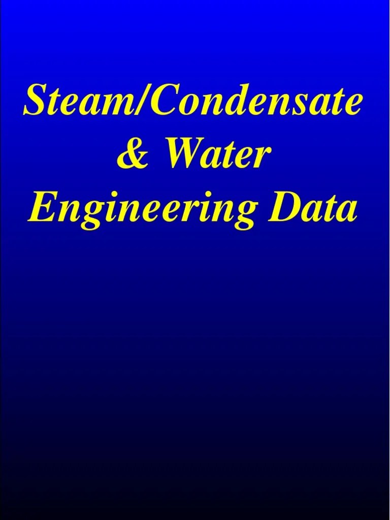Steam/Condensate & Water Engineering Data PDF Ion Exchange Sodium
