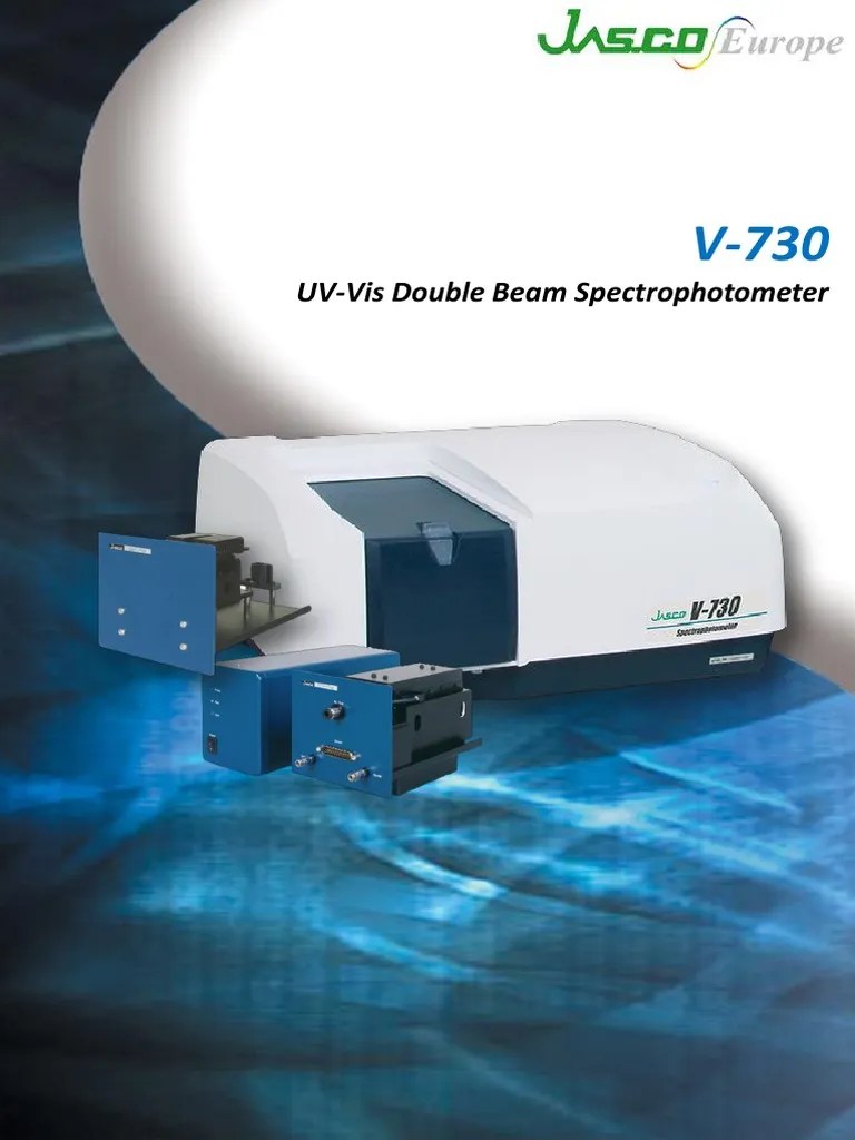 Brochure, Jasco v730 UVVis Double Beam Spectrophotometer PDF