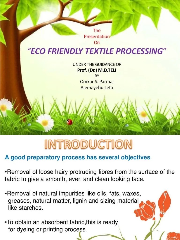 Eco Friendly Textile Processing PDF