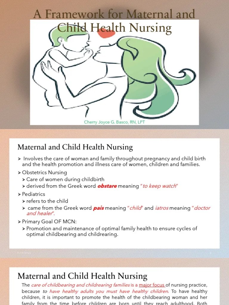 Framework For Maternal and Child Health Nursing Copy Final PDF