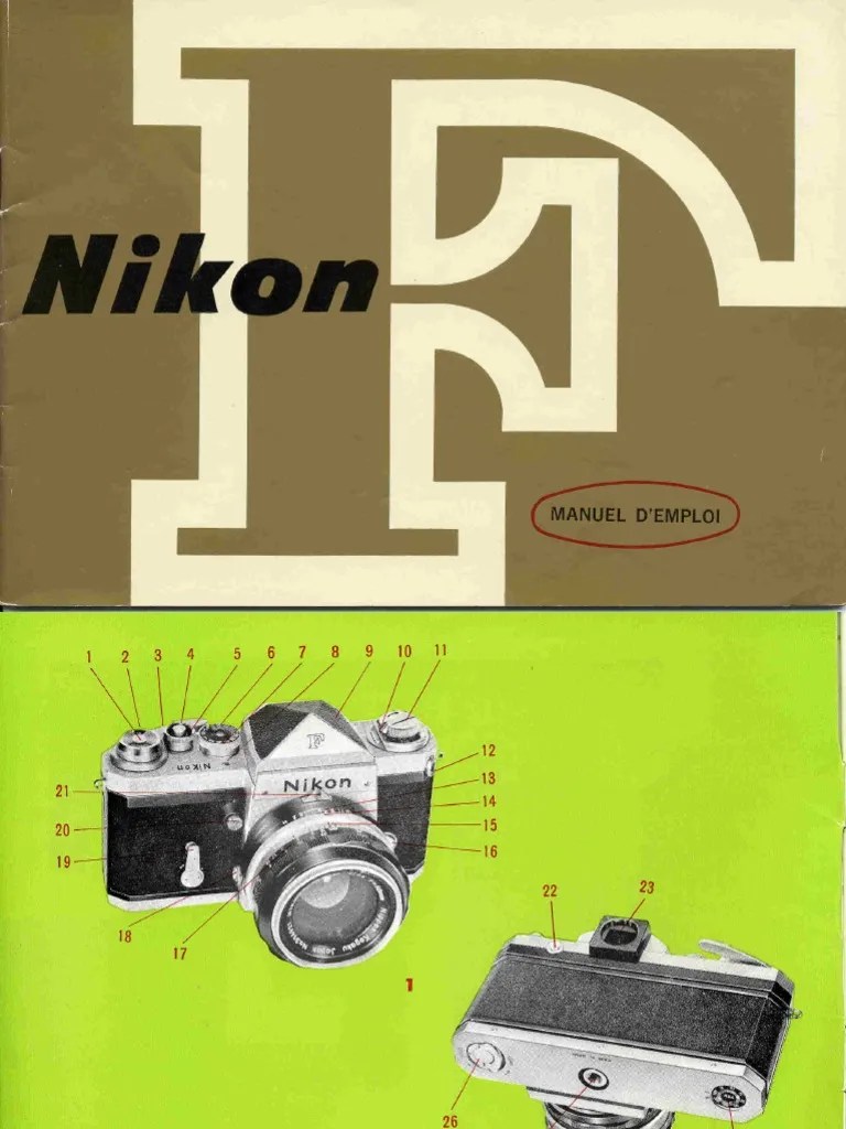 Nikon-F Notice | PDF