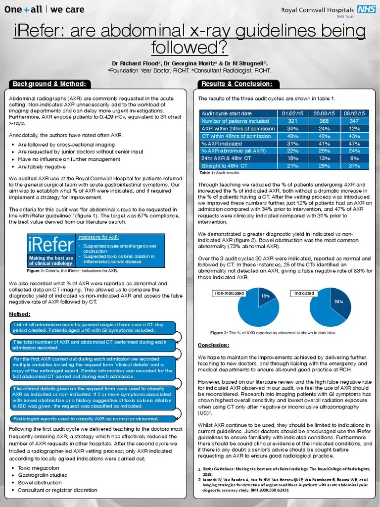 Abdominal X Ray Guidelines PDF Ct Scan Radiology