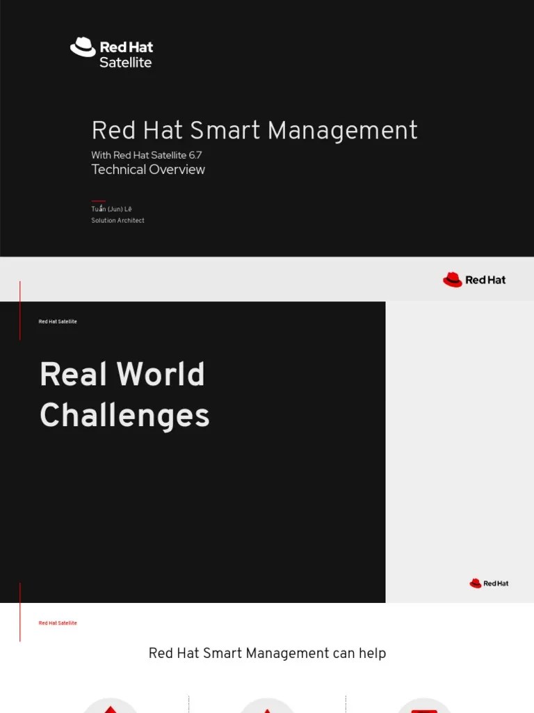 Red Hat Smart Management Overview PDF