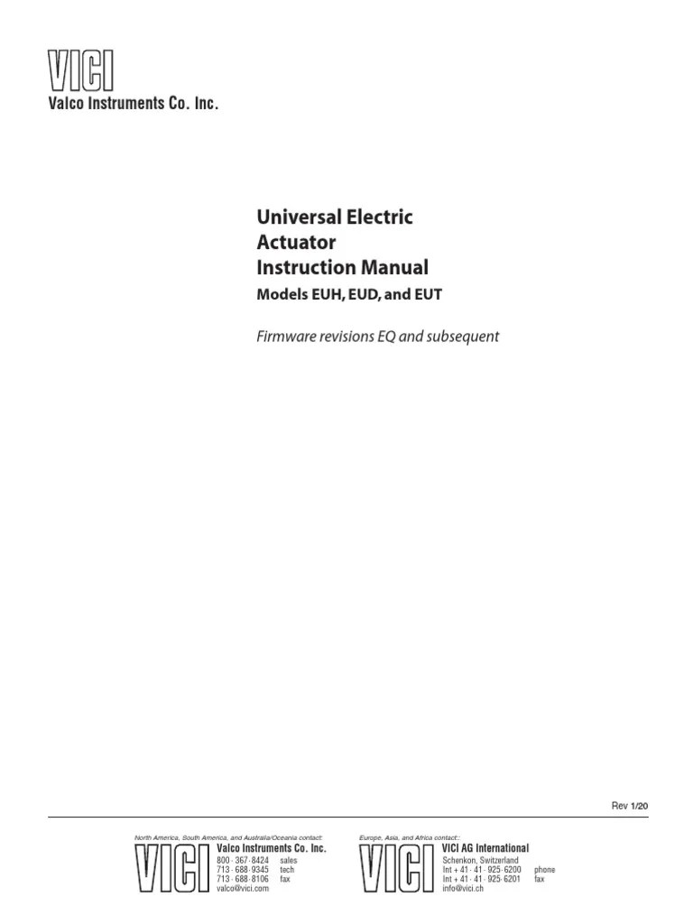 Universal Actuator PDF