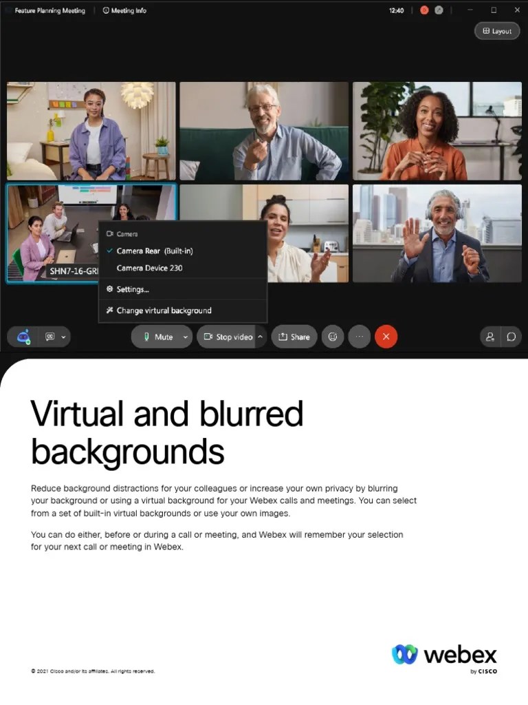 Quick Start Guide Virtual Backgrounds Pdf
