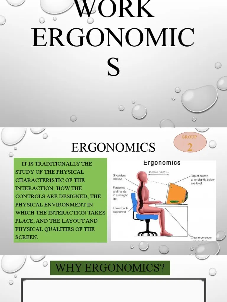 Understanding Ergonomics An Exploration of Proper Workstation Design