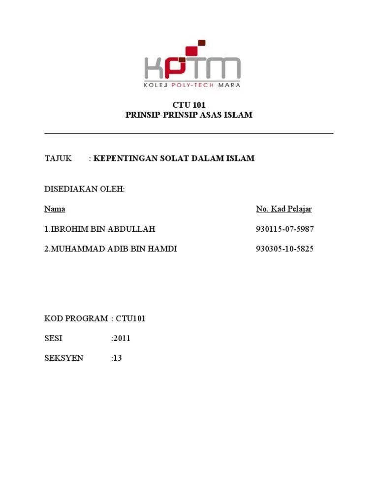 Contoh Kertas Kerja 2 PDF