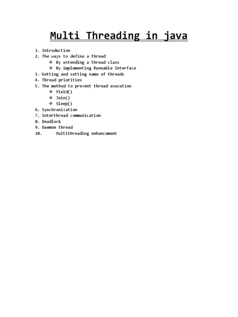 Multi Threading in Java by Durga Sir PDF Process