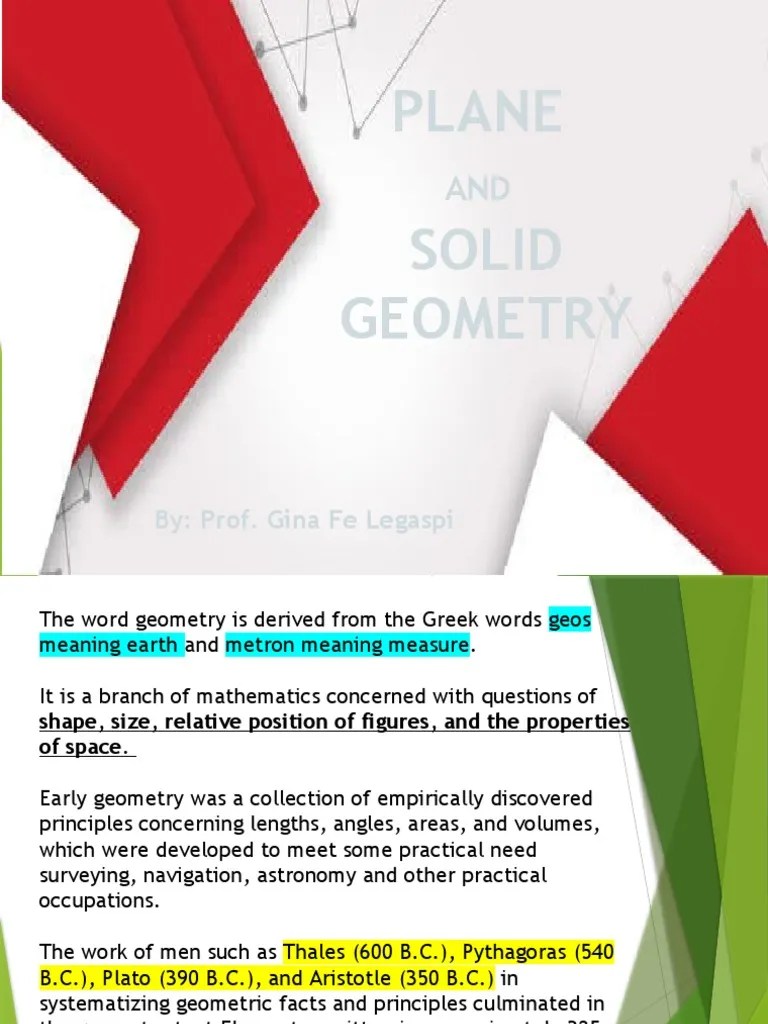 Plane and Solid Geometry 1 PDF Polygon Geometry