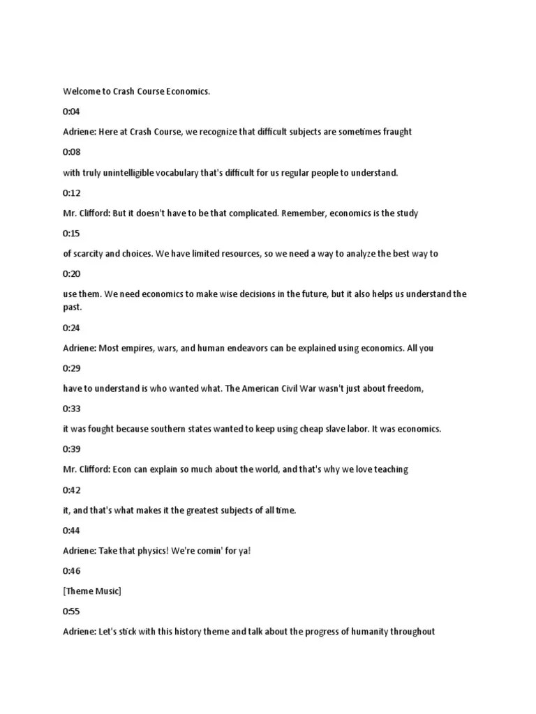 To Crash Course Economics PDF