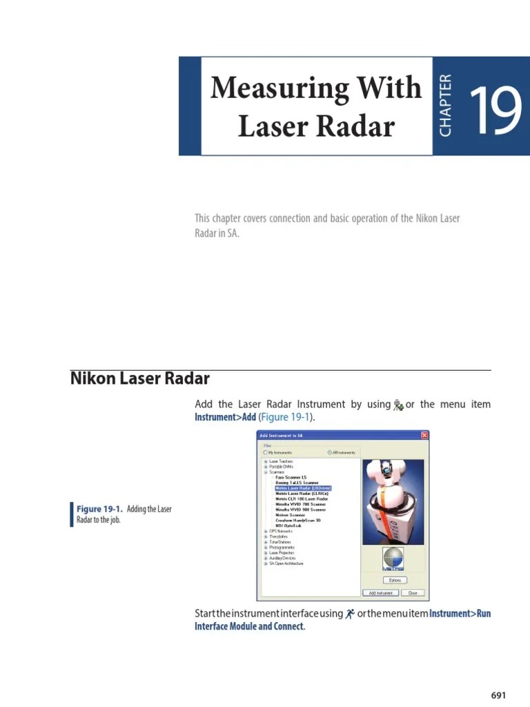Measuring With Laser Radar PDF Radar Autofocus