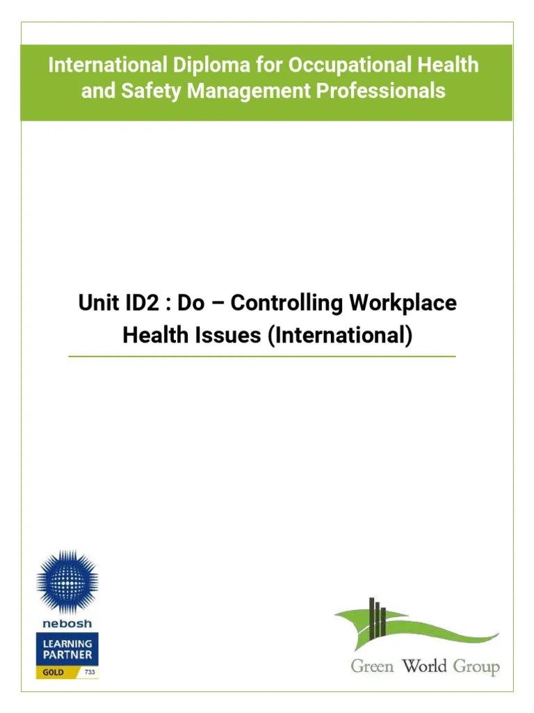 Controlling Workplace Health Issues PDF Occupational Safety And Health Employment
