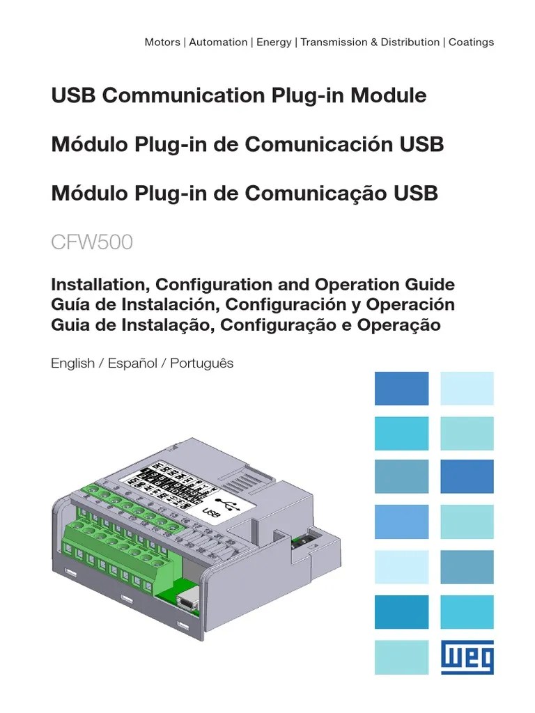 WEG CFW500 CUSB Manual | PDF | Electricity | Equipment