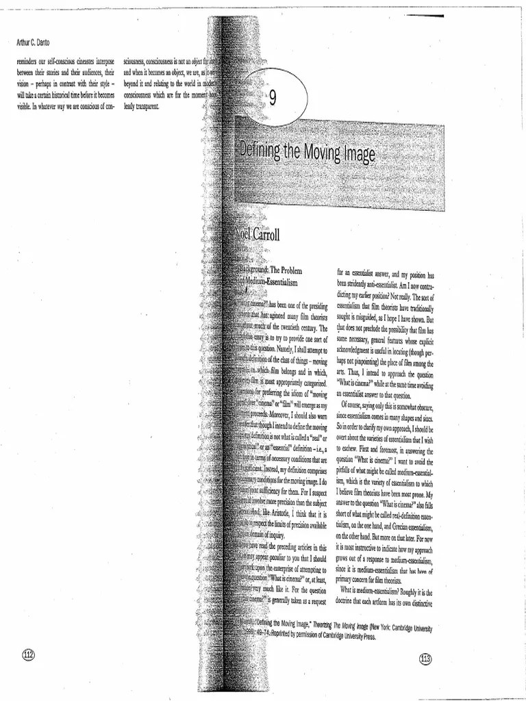 Carroll. Defining The.moving Image1 PDF