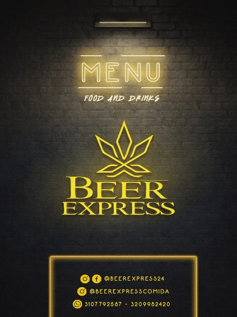 Menú Beer Express PDF