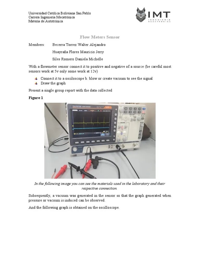 Flow Meters Sensor Lab PDF