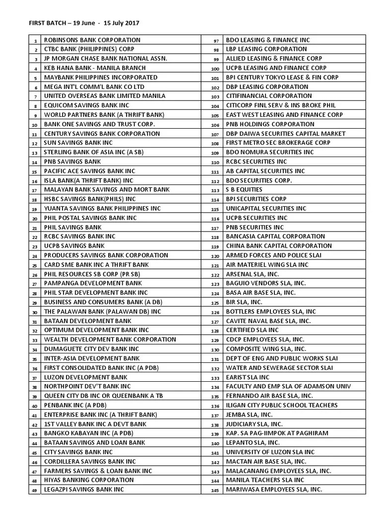 Schedule of RollOut For The Online Registration System PDF