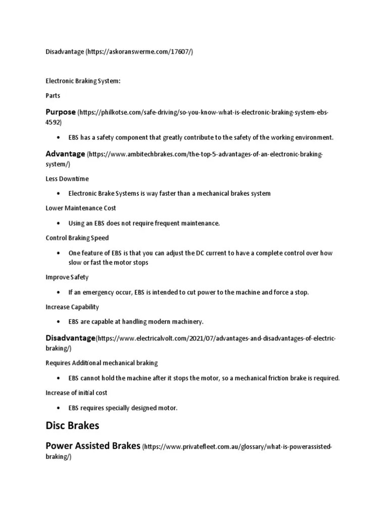 Electronic Braking System | PDF | Brake | Engines