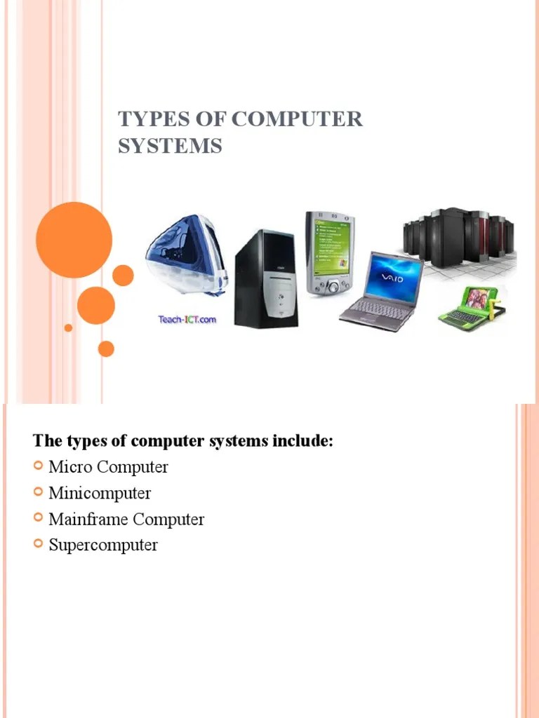 Types of Computer Systems PDF Personal Computers Personal Digital