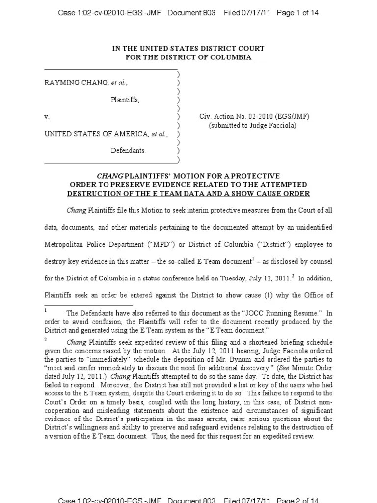 Pershing Protective Order Discovery (Law) Evidence