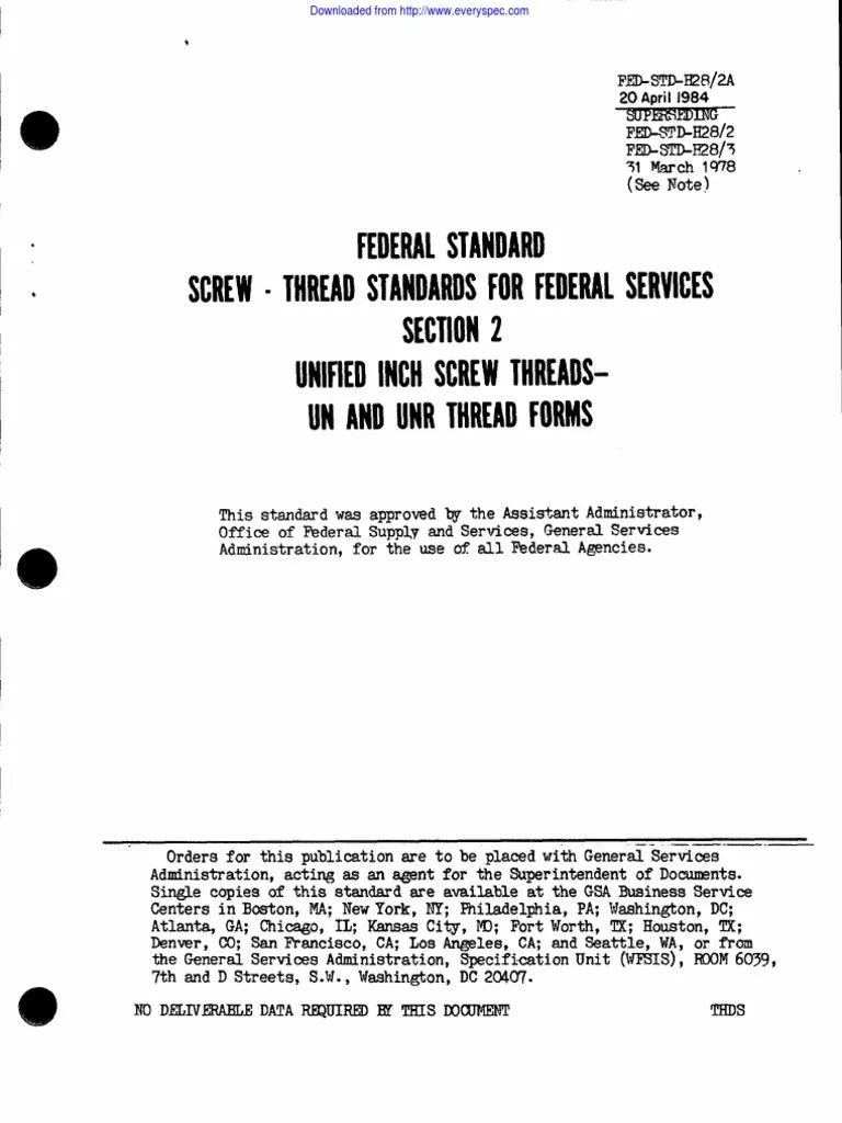Fed STD H28 2a | PDF