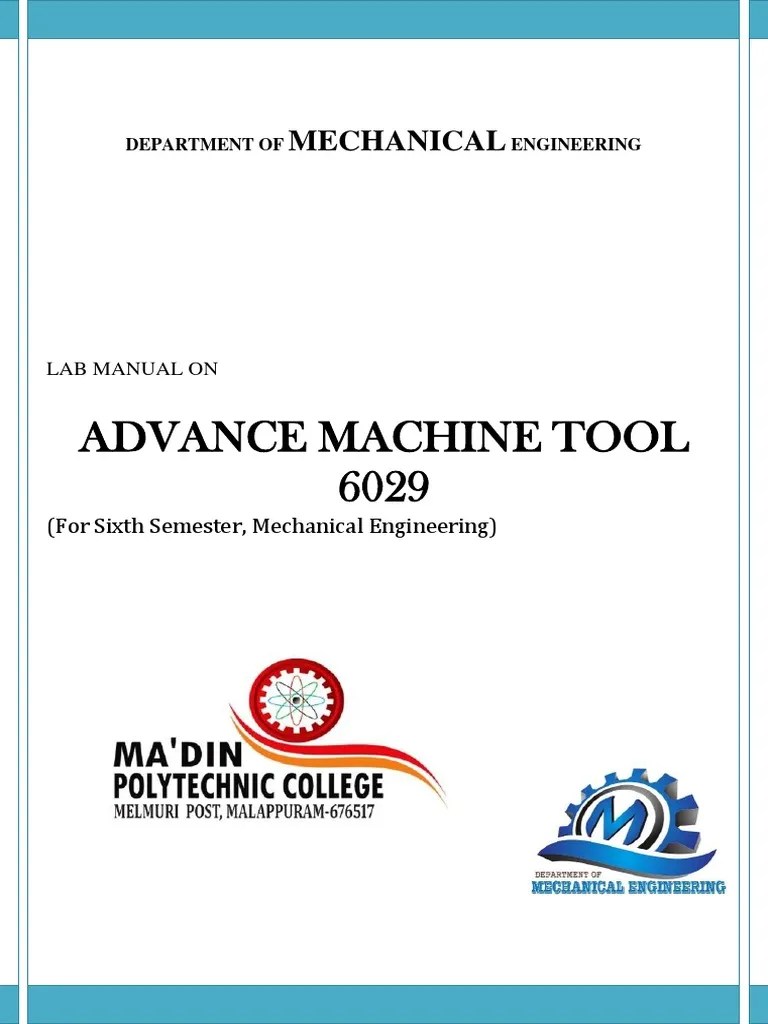 6029 Advanced Machine Tool Lab PDF Grinding (Abrasive Cutting