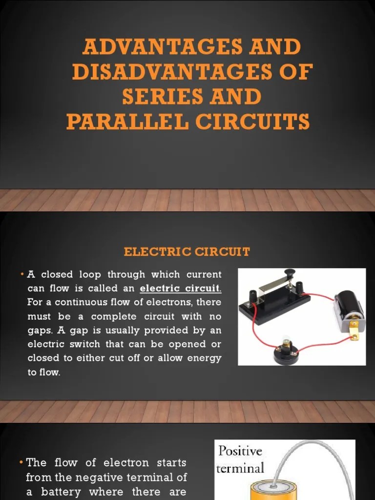 Advantages and Disadvantages of Series and Parallel Circuits PDF