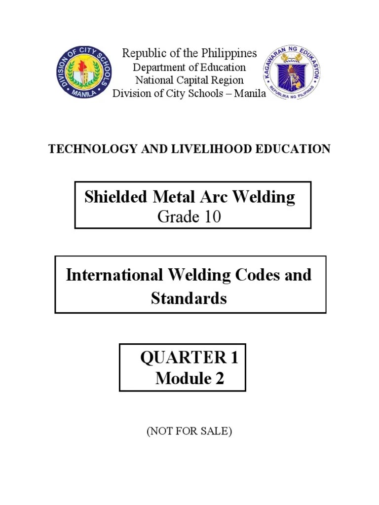 Module 2 International Welding Codes PDF Welding Construction