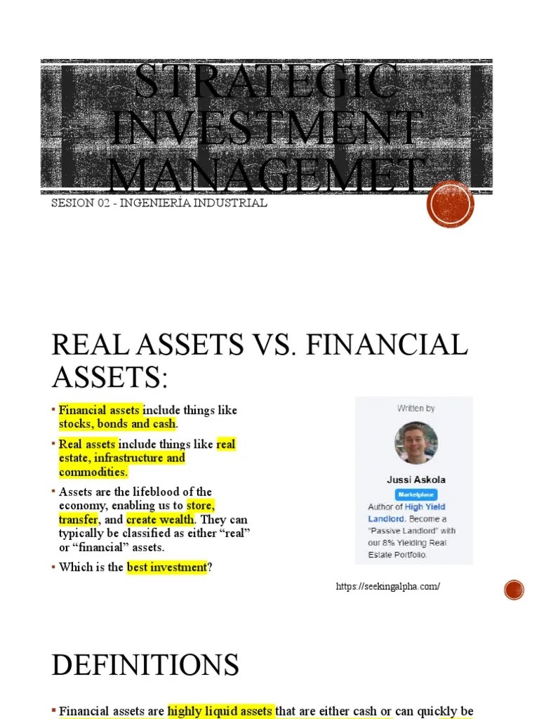 Real Assets vs. Financial Assets PDF Diversification (Finance