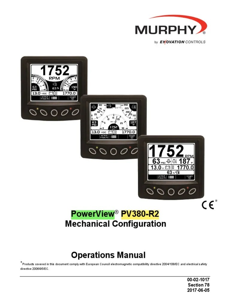 Powerview Pv380R2 Mechanical Configuration Operations Manual PDF