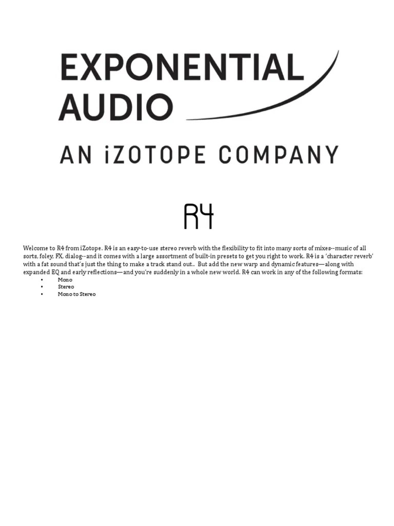 R4 User Guide PDF Installation Programs) Software