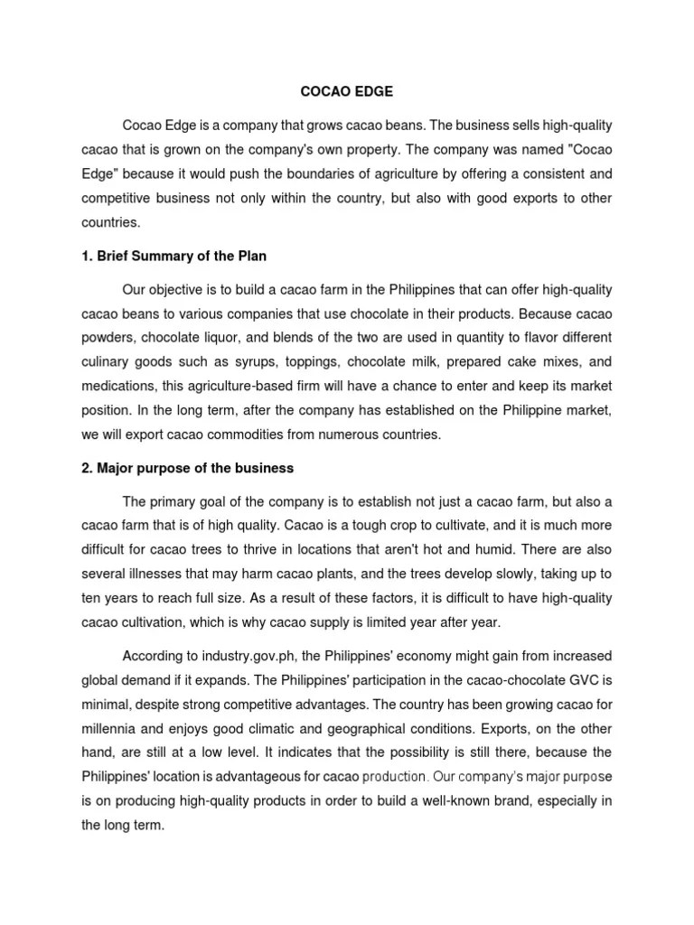 Cocoa Farming PDF Cocoa Bean Chocolate