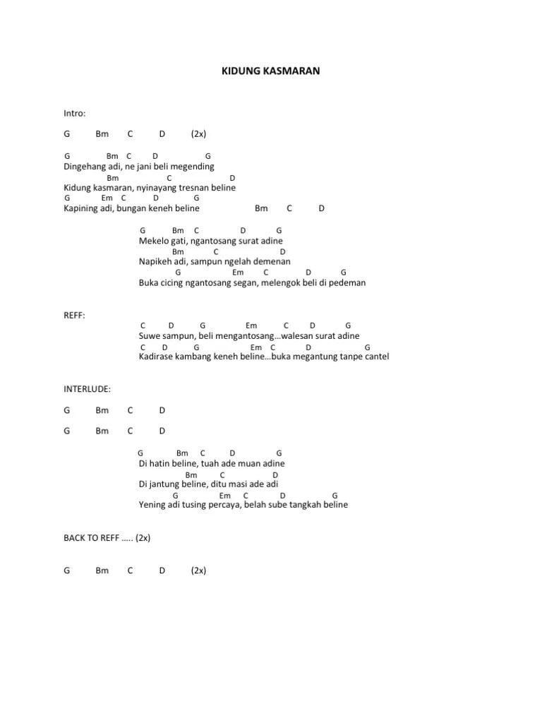 Lirik &amp; Chord | PDF