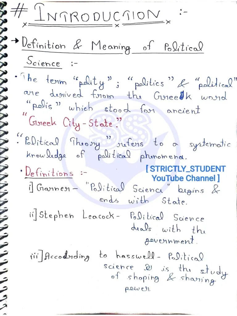 (ByStrictlyStudent) P.S. Meaning, Nature & Scope PDF