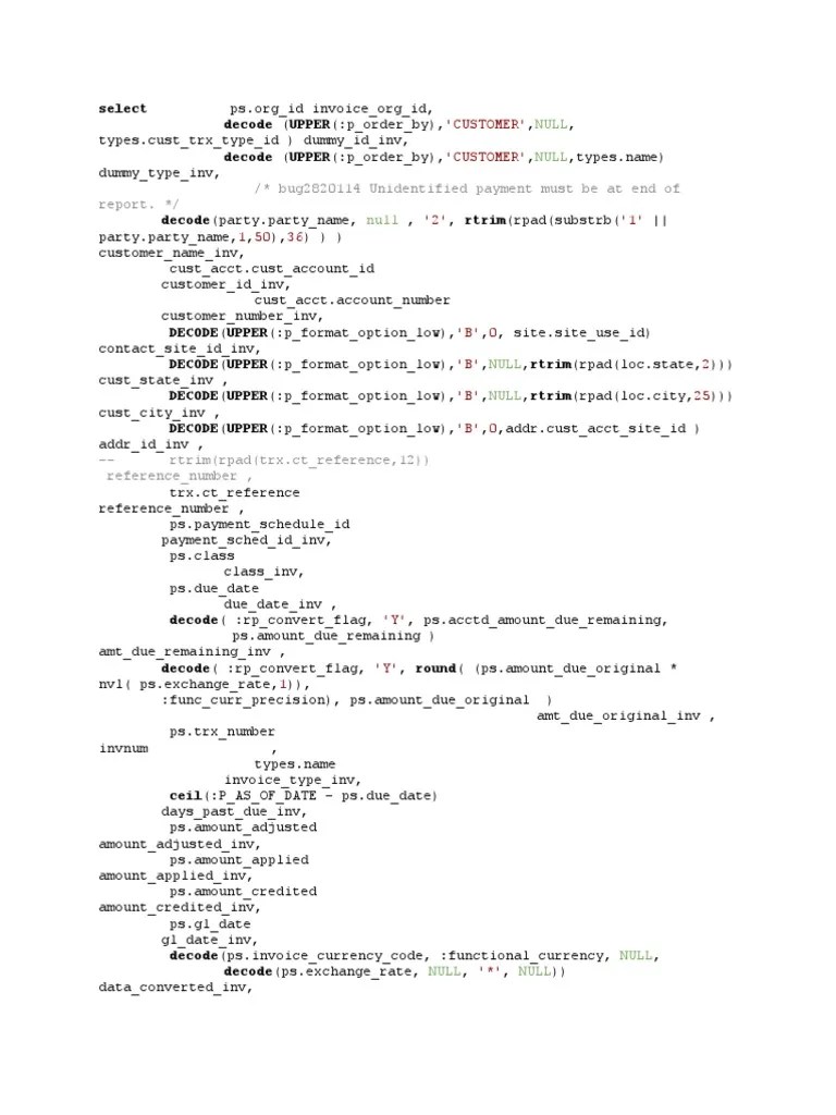 R1TP 1 Aging 4 Buckets Report AvKare SQL Review 2021 PDF