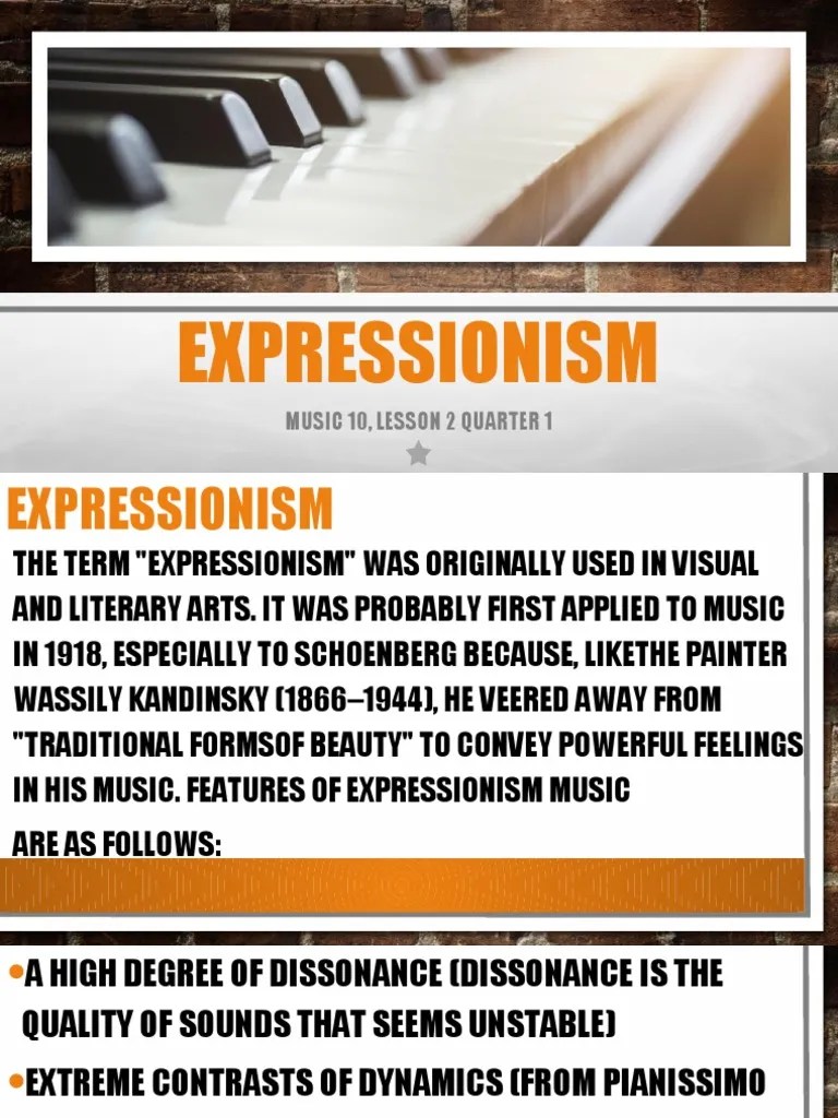 Expressionism Music10 Q1Lesson2 PDF Musical Compositions