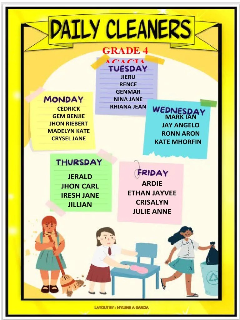 Sweepers Schedule PDF