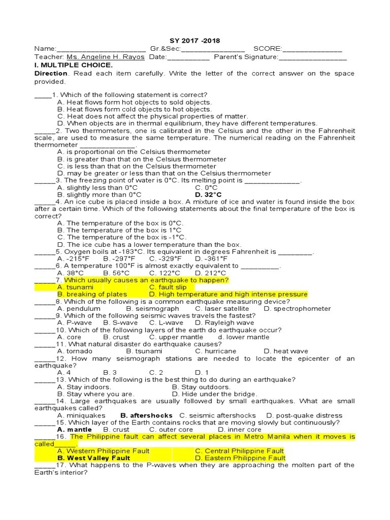 2ndmonthly Science8 | PDF