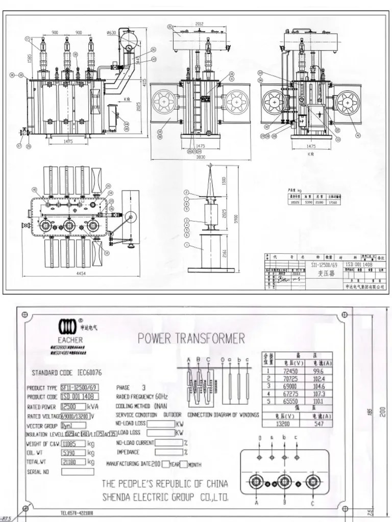 10MVA Transformer Data