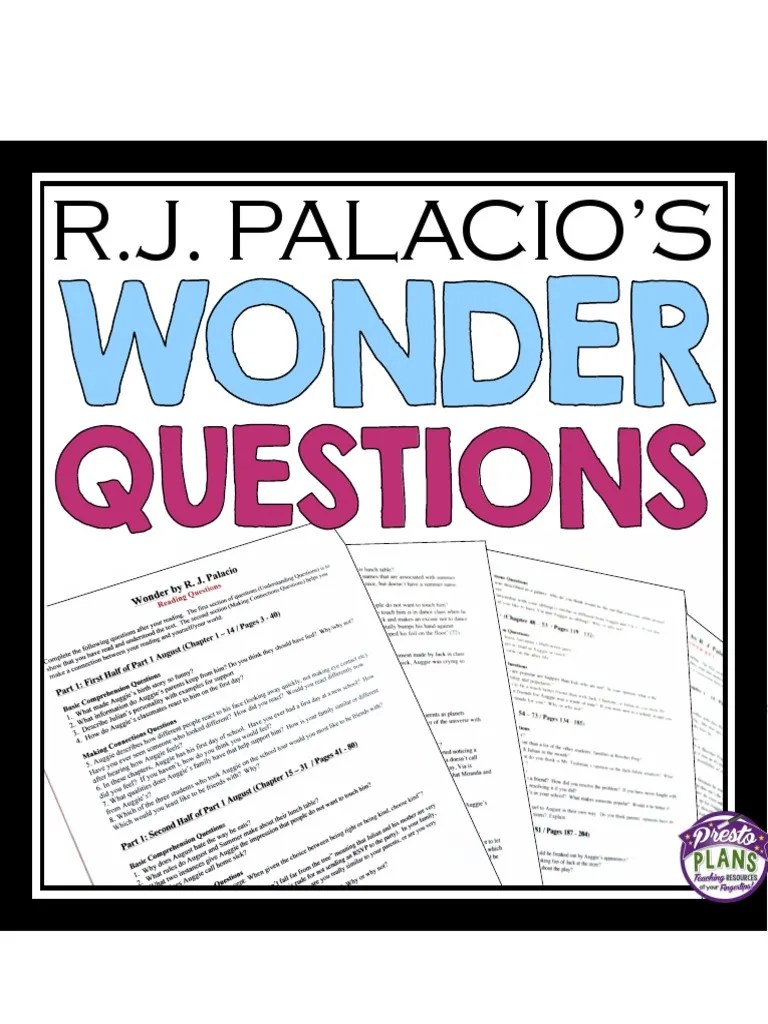 Wonder Questions and Answers | PDF