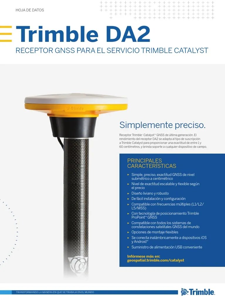 AD Datasheet Trimble DA2 GNSS Receiver PDF